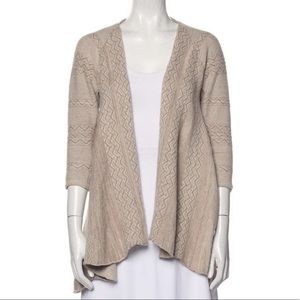 Calypso St. Barth Cashmere Cardigan Open Front Sweater